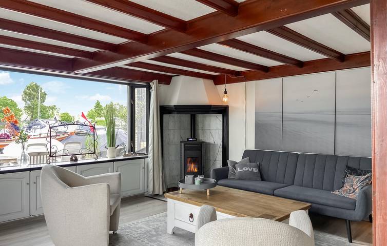 Hausboot für 4 Personen, mit Terrasse und Ausblick in den Niederlande - 3