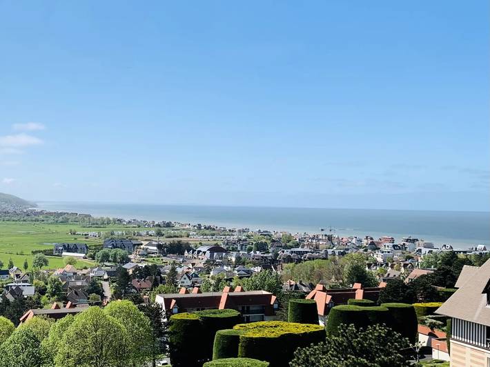 Ganze Wohnung, Ferienwohnung 4 Personen 1 Schlafzimmer Meerblick mit Terrasse und Parkplatz in Blonville-sur-Mer, Lisieux und Umgebung