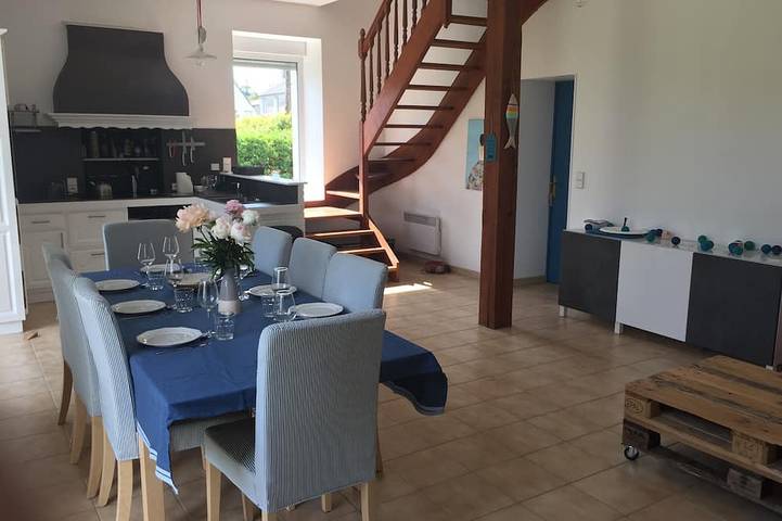 Maison de vacances pour 12 personnes, avec terrasse et jardin