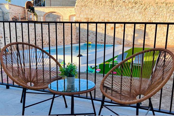 Casa rural para 4 personas, con vistas además de jardín y piscina, Se admiten mascotas en Provincia de Cuenca - 4