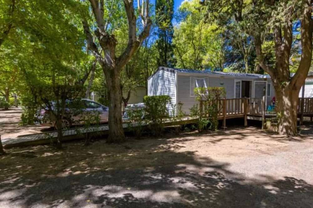 Gemütliches Mobilheim mit Terrasse - 5 Pers. in Montblanc, Mittelmeerküste (Frankreich)