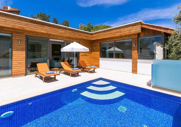 Villa pour 2 personnes, avec jardin ainsi que piscine et jacuzzi, adapté aux familles dans Province d'Antalya - 4