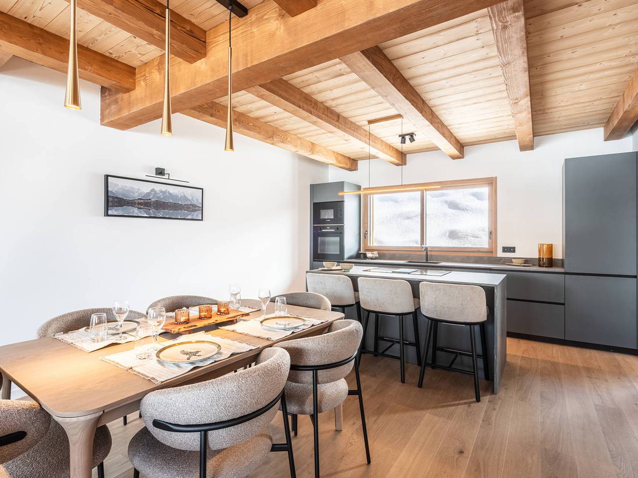 Luxus-Halbchalet mit 3 Schlafzimmern in La Clusaz mit atemberaubender Aussicht in Manigod, Annecy und Umgebung