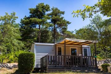 Camping für 4 Personen, mit Terrasse und Balkon/Terrasse in der Verdonschlucht
