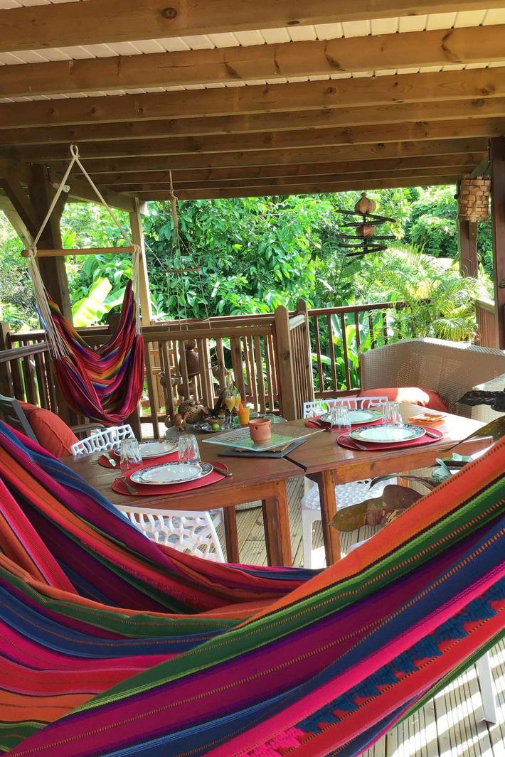 Gîte pour 2 personnes, avec balcon à Sainte-Rose