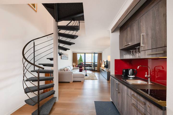 Apartamento de vacaciones para 4 personas, con jardín además de sauna y balcón, Se admiten mascotas en Suiza