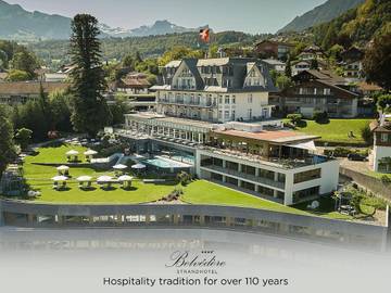 Hôtel pour 4 personnes, avec sauna et jardin ainsi que jacuzzi et piscine, animaux acceptés à Spiez