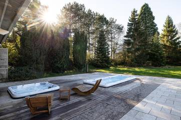 Location de vacances pour 3 personnes, avec jardin ainsi que jacuzzi et sauna dans Neufchâteau