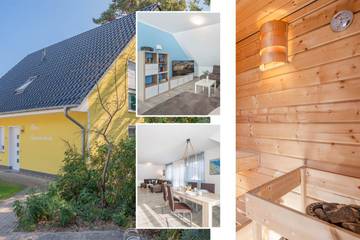 Ferienwohnung für 4 Personen, mit Garten und Ausblick, mit Haustier in Loddin