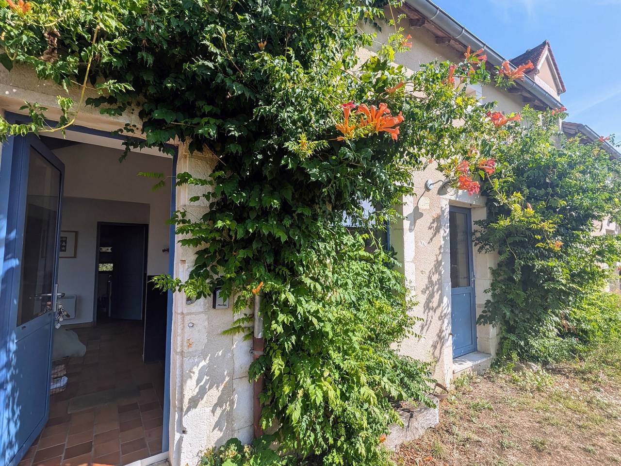 Dos casas berrichonas con jardín privado y patio compartido, ideal para grupos in Región de Le Blanc