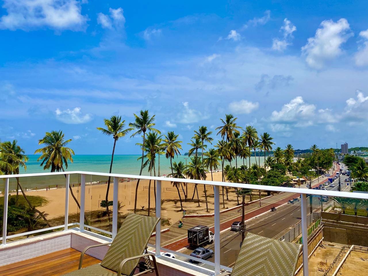 Geheel appartement, Vakantieappartement voor 6 personen met balkon in Cabo Branco, João Pessoa (gemeente)