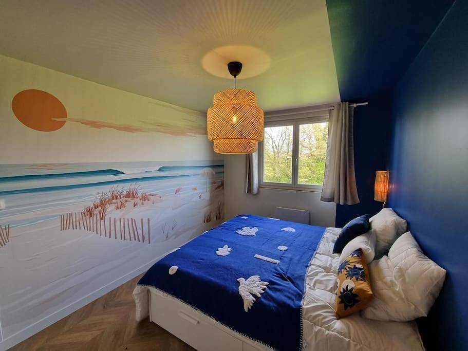 Appartement entier, Gite Familial 6 personnes au coeur de la nature - Lit King Size - Vue sur étang à 10mn du Touquet in Saint-Josse, Région de Montreuil