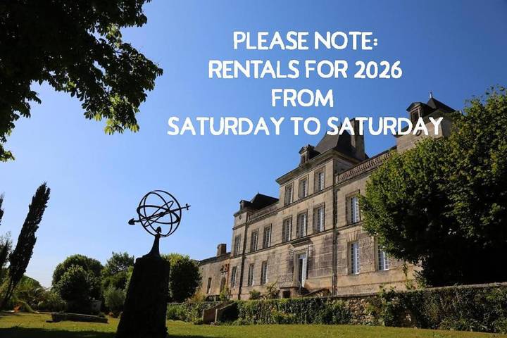 Location de vacances pour 12 personnes, avec piscine ainsi que vue et jardin à Chaniers - 3