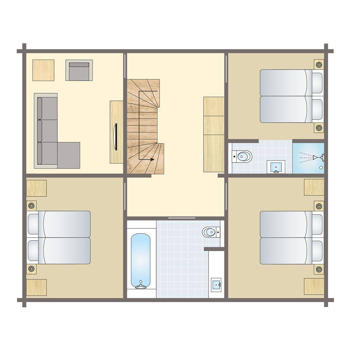 Bungalow für 8 Personen mit Terrasse in Zutendaal, Hasselt und Umgebung