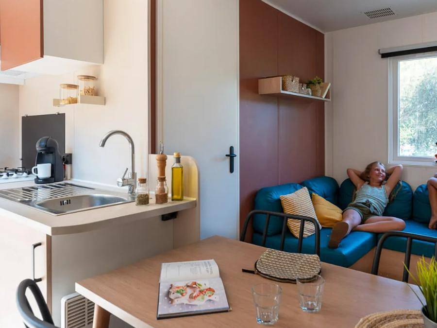 Camping Tikayan Les Cigales - Mobile home 8 persons - Texas Standard in Le Muy, Mediterranean Coast (France)
