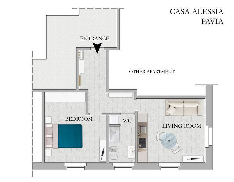 Ganze Ferienwohnung, Ferienwohnung für 4 Personen ca. 50 qm in Pavia, Norditalien (Lombardei) in Pavia, Pavia Provinz