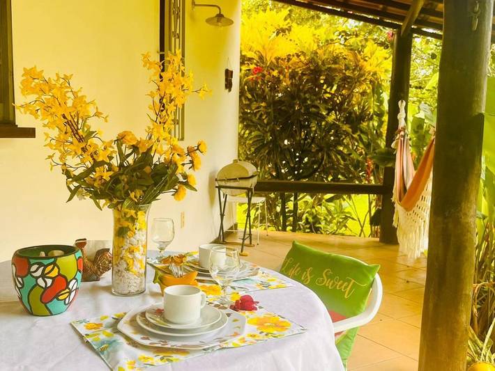 Casas e apartamentos de temporada para 3 pessoas, com vista e jardim na Linha Verde