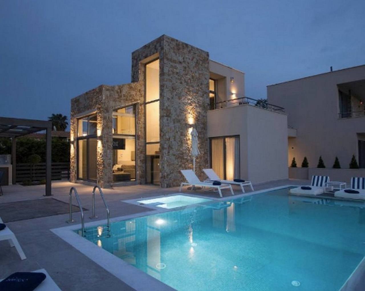 Villa für 8 Personen in Pefkochori, Kassandra