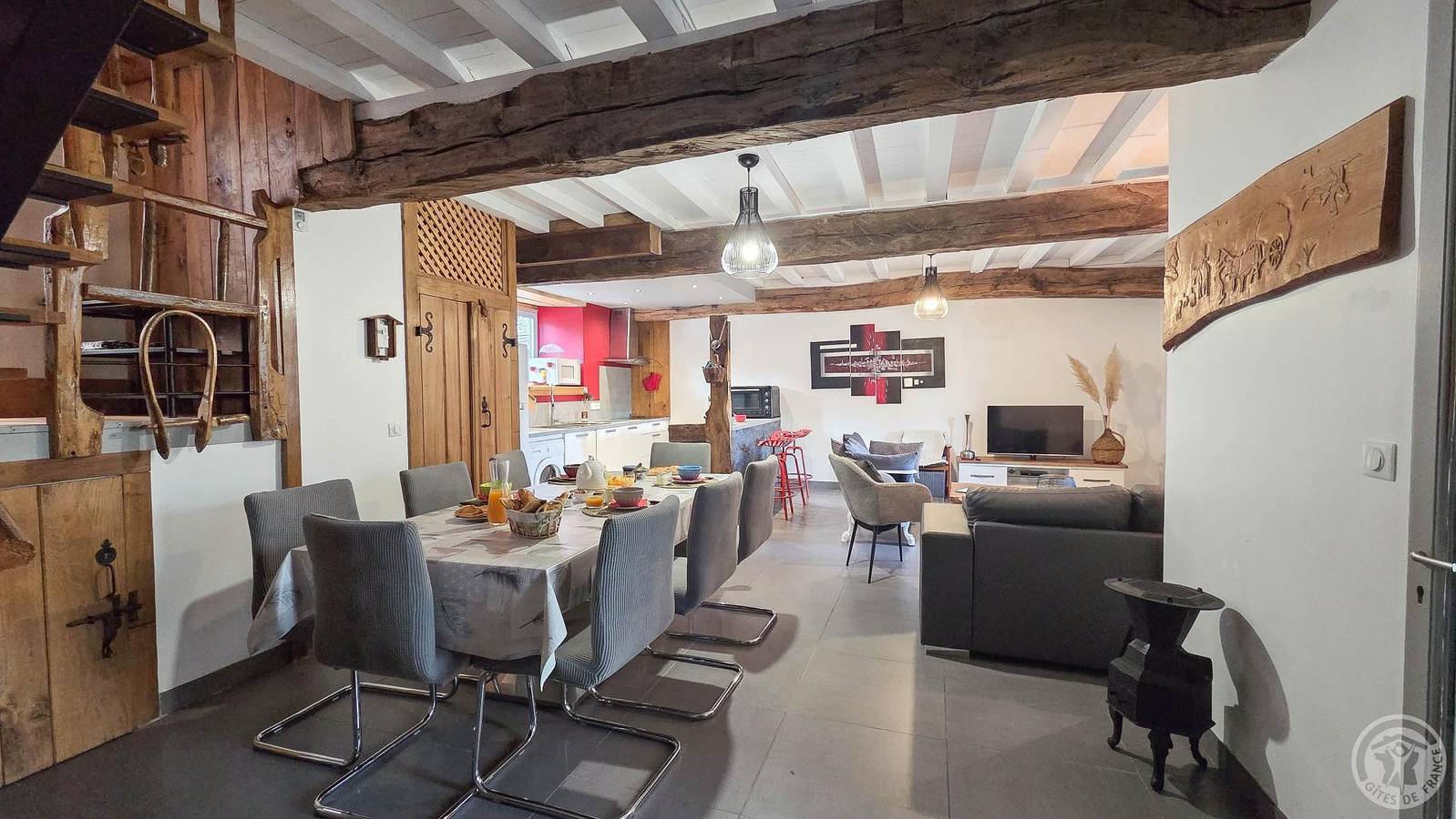 Casa de huéspedes para 8 personas con terraza in Sireix, Parque nacional de los Pirineos