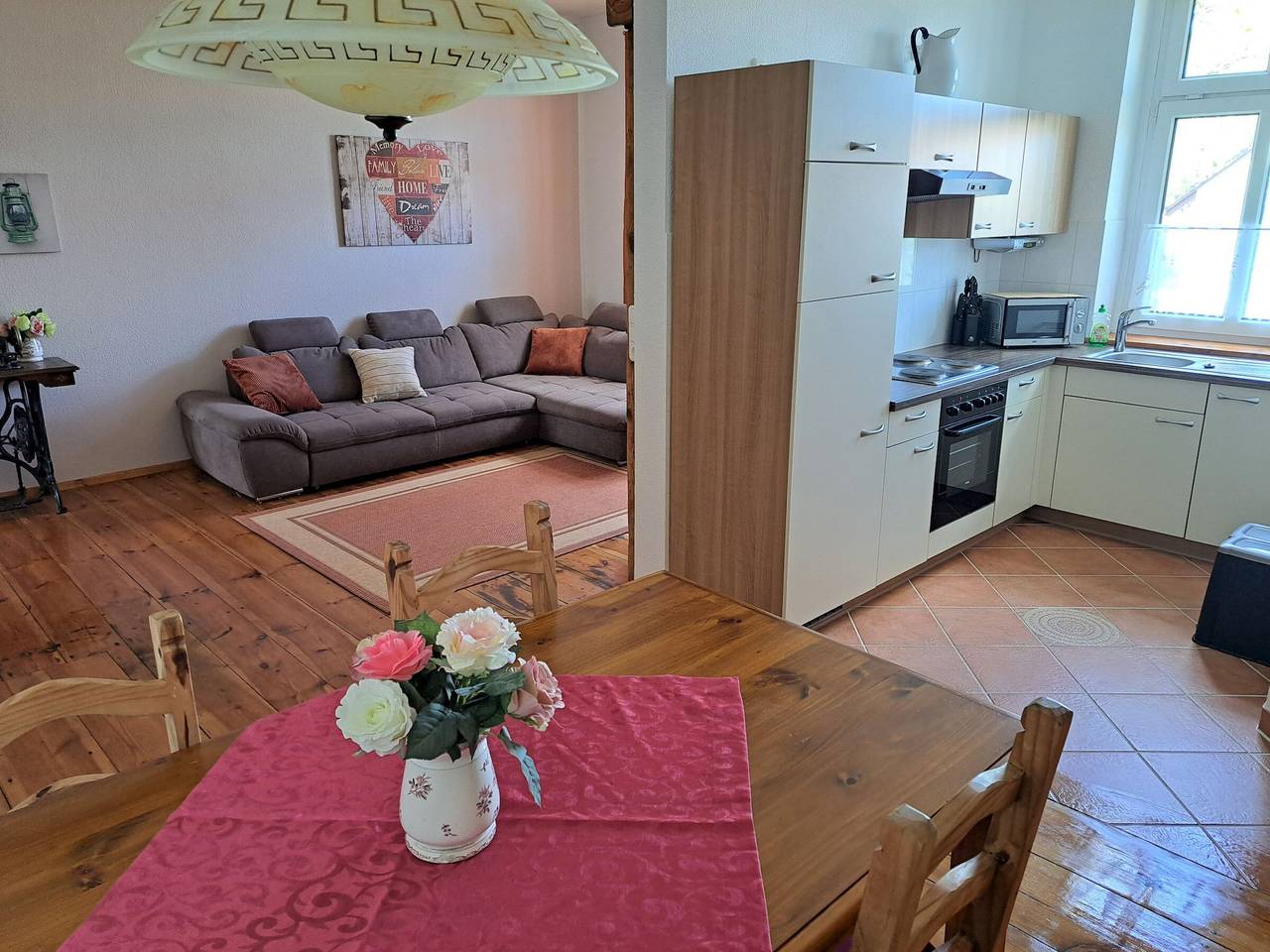 Appartement de vacances entier, Ferienhof Schönberg - Apartment 2, 60 sqm, 1 bedroom, max. 4 persons in Lindow, Ruppiner Seenland