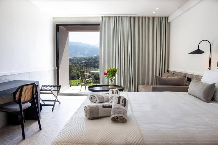 Appartement de vacances pour 2 personnes, avec Balcon et Terrasse ainsi que Jardin et Piscine