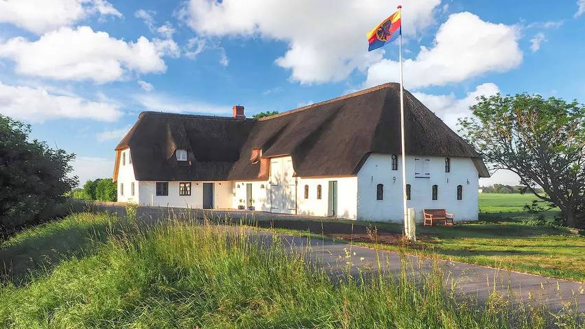 Ferienwohnung für 4 Personen, mit Terrasse und Garten sowie Sauna in Galmsbüll