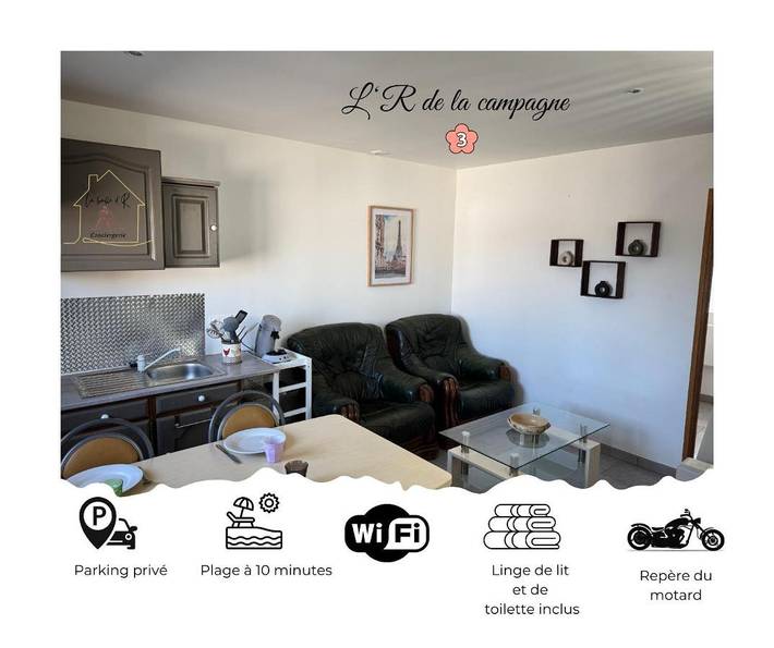 Gîte pour 4 personnes, avec terrasse, animaux acceptés dans Saint-Omer-Capelle