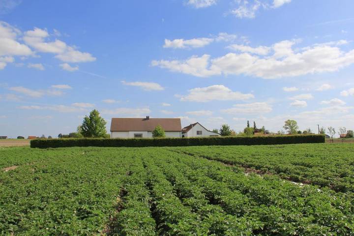 Location de vacances pour 3 personnes, avec Terrasse ainsi que Jardin et Vue à Kortemark