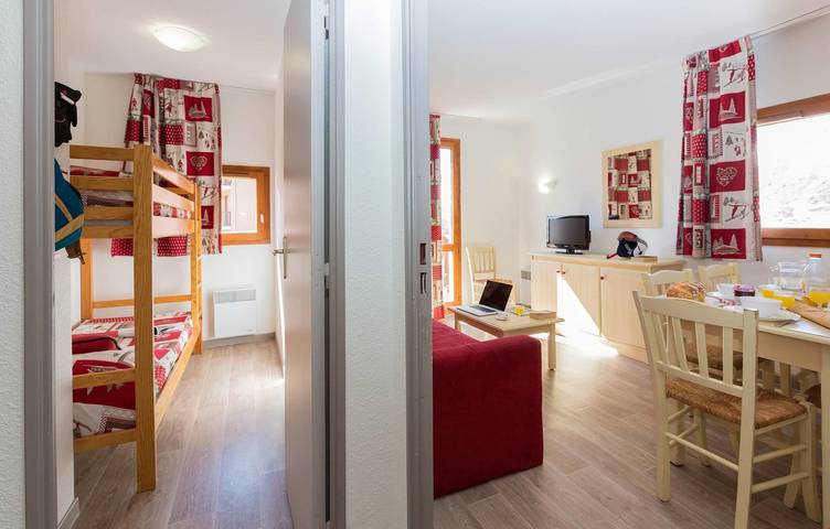 Gîte pour 4 personnes, avec balcon, adapté aux familles à Valmeinier - 3