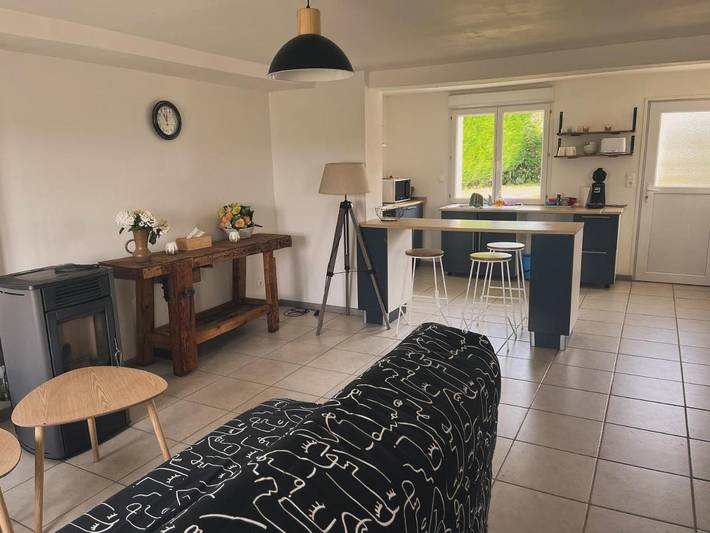 Gîte pour 4 personnes, avec terrasse, animaux acceptés à Bollezeele
