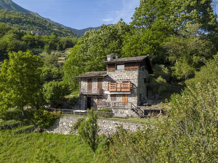 Ferienhaus für 4 Personen, mit Balkon und Garten, mit Haustier in Bergell
