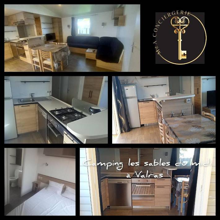 Camping pour 6 personnes, avec jacuzzi et jardin ainsi que piscine et sauna à Valras-Plage - 3