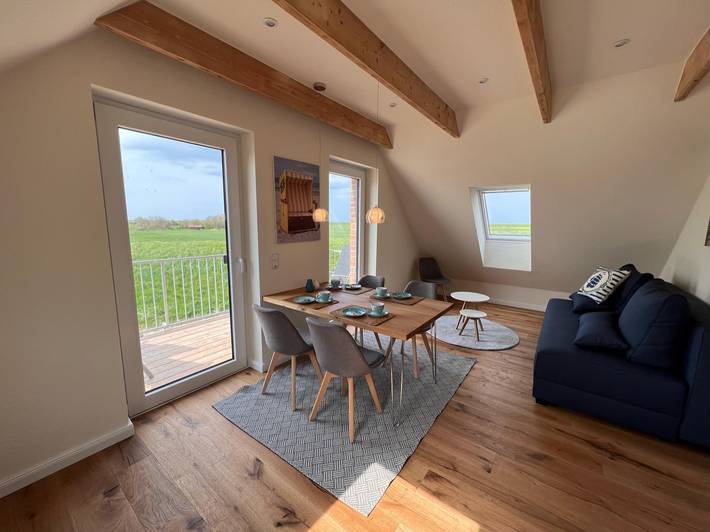 Ferienwohnung für 4 Personen, mit Terrasse und Sauna sowie Garten in Neßmersiel - 2