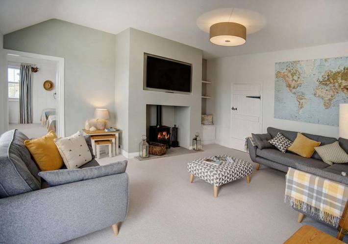 Beach house for 8 people, with terrace in Northumberland