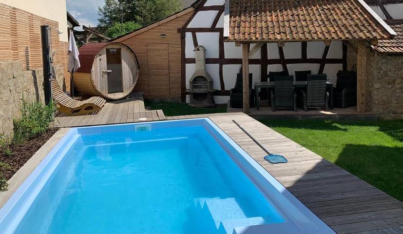 Ferienwohnung für 2 Personen, mit Terrasse und Whirlpool sowie Garten und Pool in Landkreis Haßberge - 4