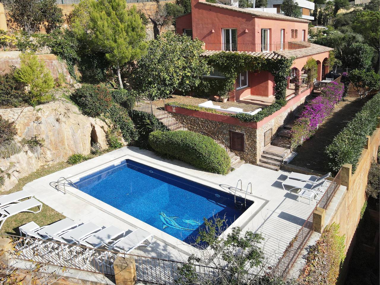 Location de villa avec piscine à Begur, Aiguablava in Begur, Costa Brava