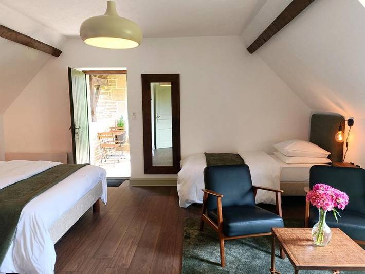 Gîte pour 3 personnes, avec balcon ainsi que vue et jardin à Antrain - 4