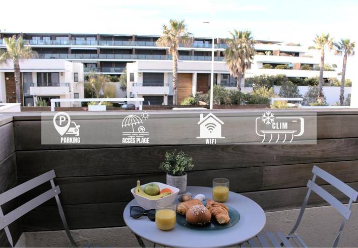 Appartement de vacances pour 4 personnes, avec balcon