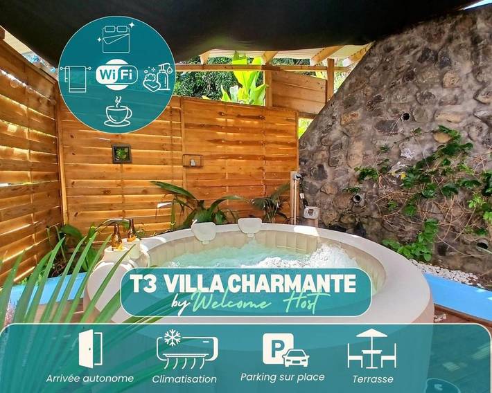 Villa pour 4 personnes, avec terrasse ainsi que jacuzzi et jardin