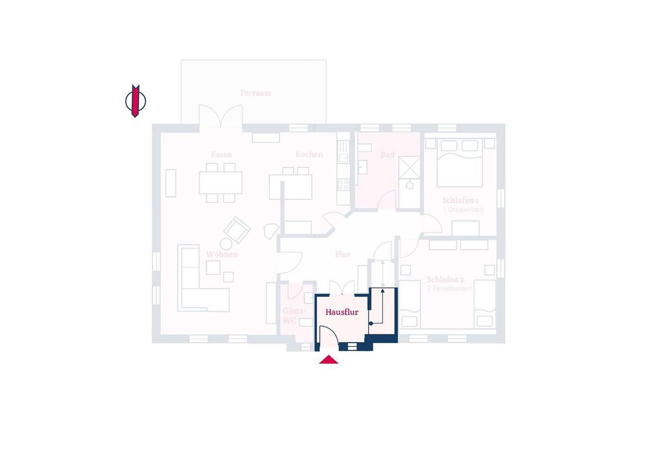 Ganze Wohnung, Komfortable Ferienwohnung in Nieblum mit Garten in Nieblum, Föhr