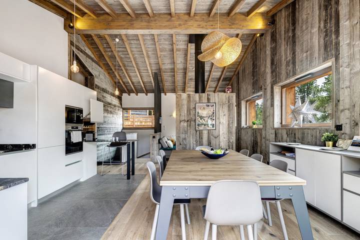 Chalet pour 8 personnes, avec Balcon et Jardin
