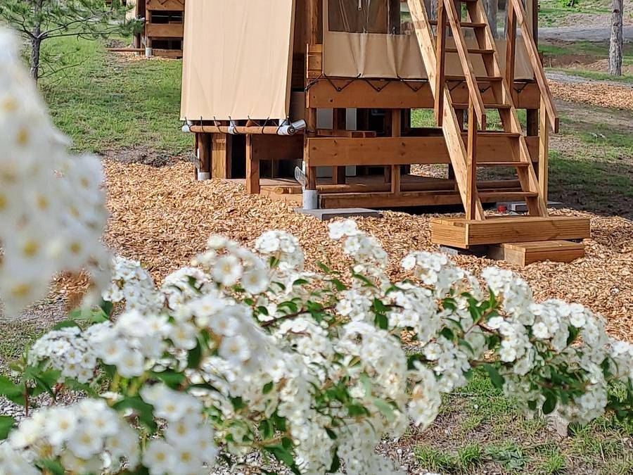 Camping Sunêlia La Presqu'île - Zelt 2 personen - Bivouac - 5m² in Prunières, Nationalpark Écrins
