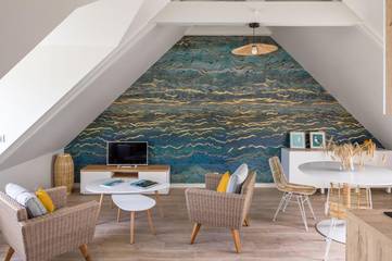 Gîte pour 2 personnes, avec terrasse et vue dans Plage De L Epi Saint Benoit Des Ondes