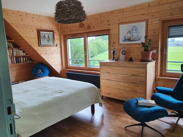 Maison de vacances pour 5 personnes, avec Balcon et Terrasse ainsi que Jardin et Vue à Miniac-Morvan