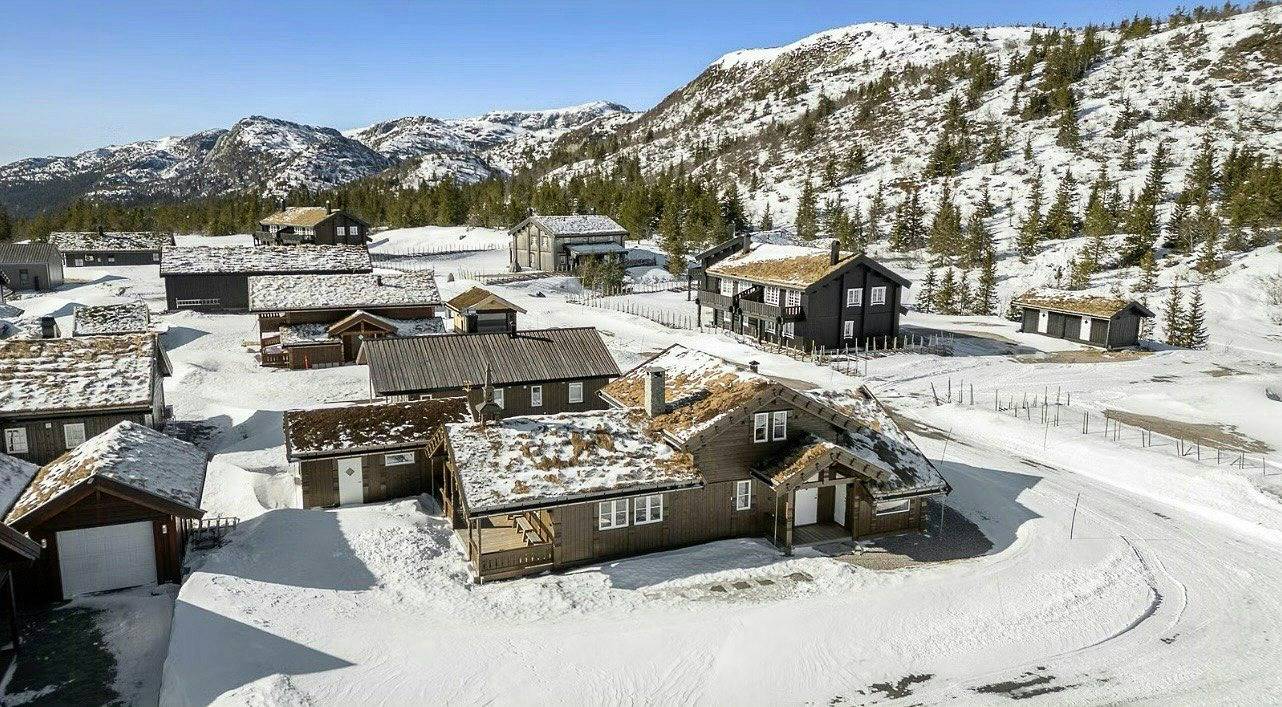 Moderne Hütte in Lifjell in der Nähe eines Skigebiets in Bø