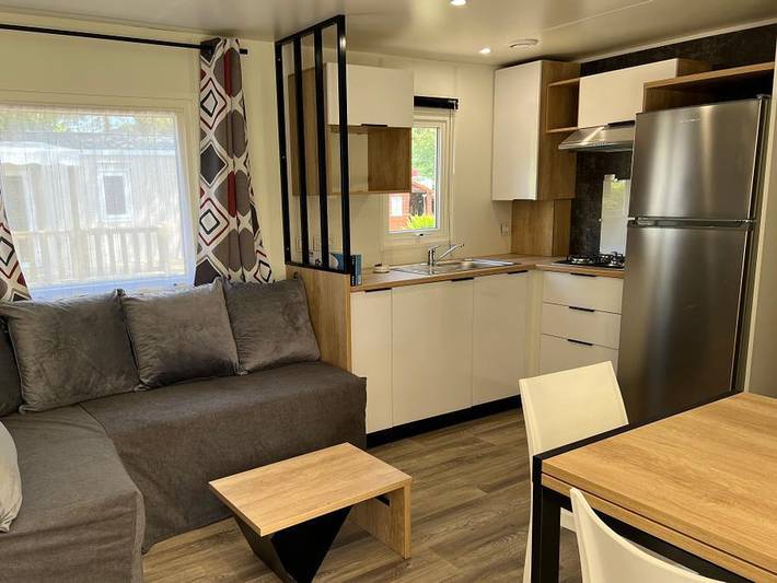 Camping Chateau de Bouafles - Mobilheim 6 personen - 167 in Bouafles, Les Andelys und Umgebung