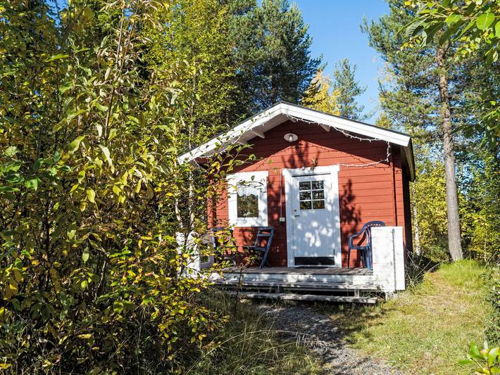 Fjällrävstuga in Lappland (Schweden)