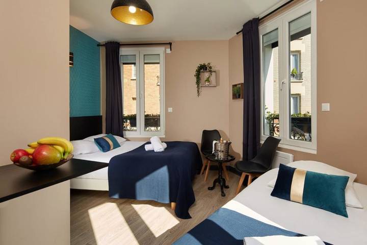 Appart’hôtel pour 5 personnes, avec terrasse et vue