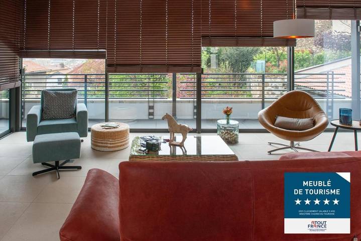 Appartement de vacances pour 6 personnes, avec terrasse et vue, animaux acceptés