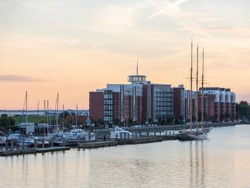 Ferienwohnung für 3 Personen, mit Ausblick und Balkon, kinderfreundlich in Wilhelmshaven